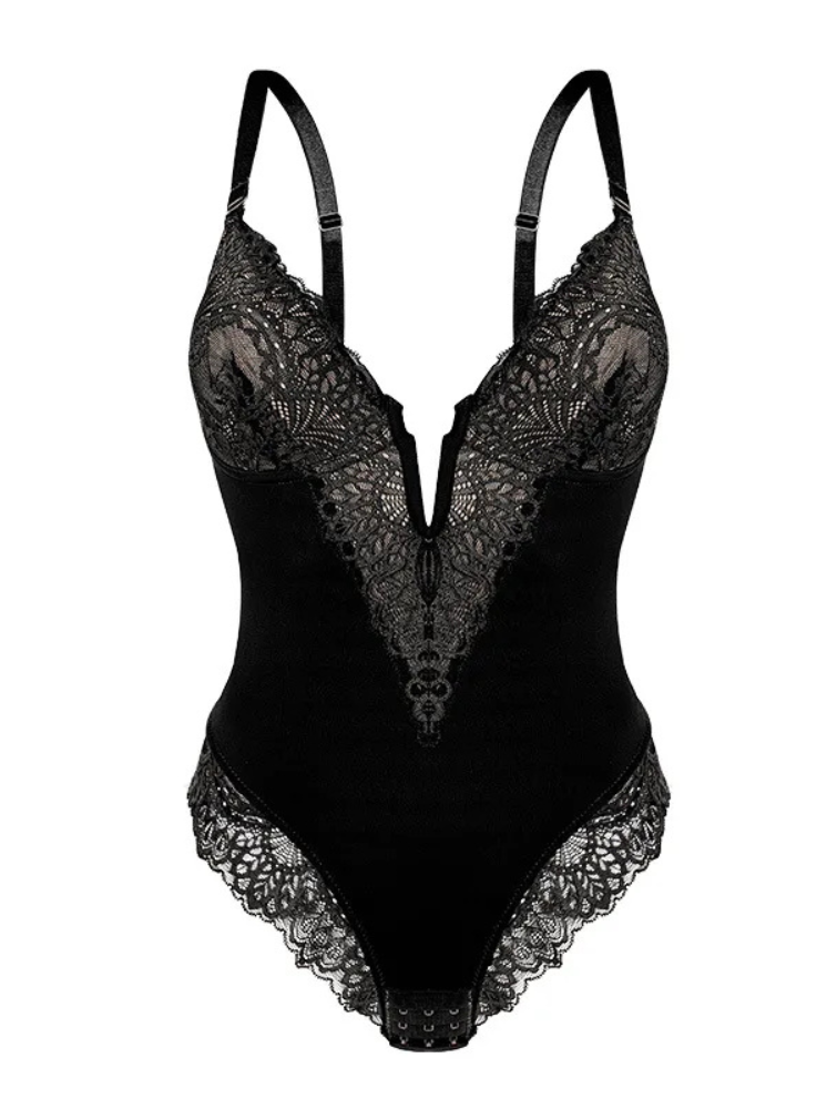 Half Lace Bodysuit