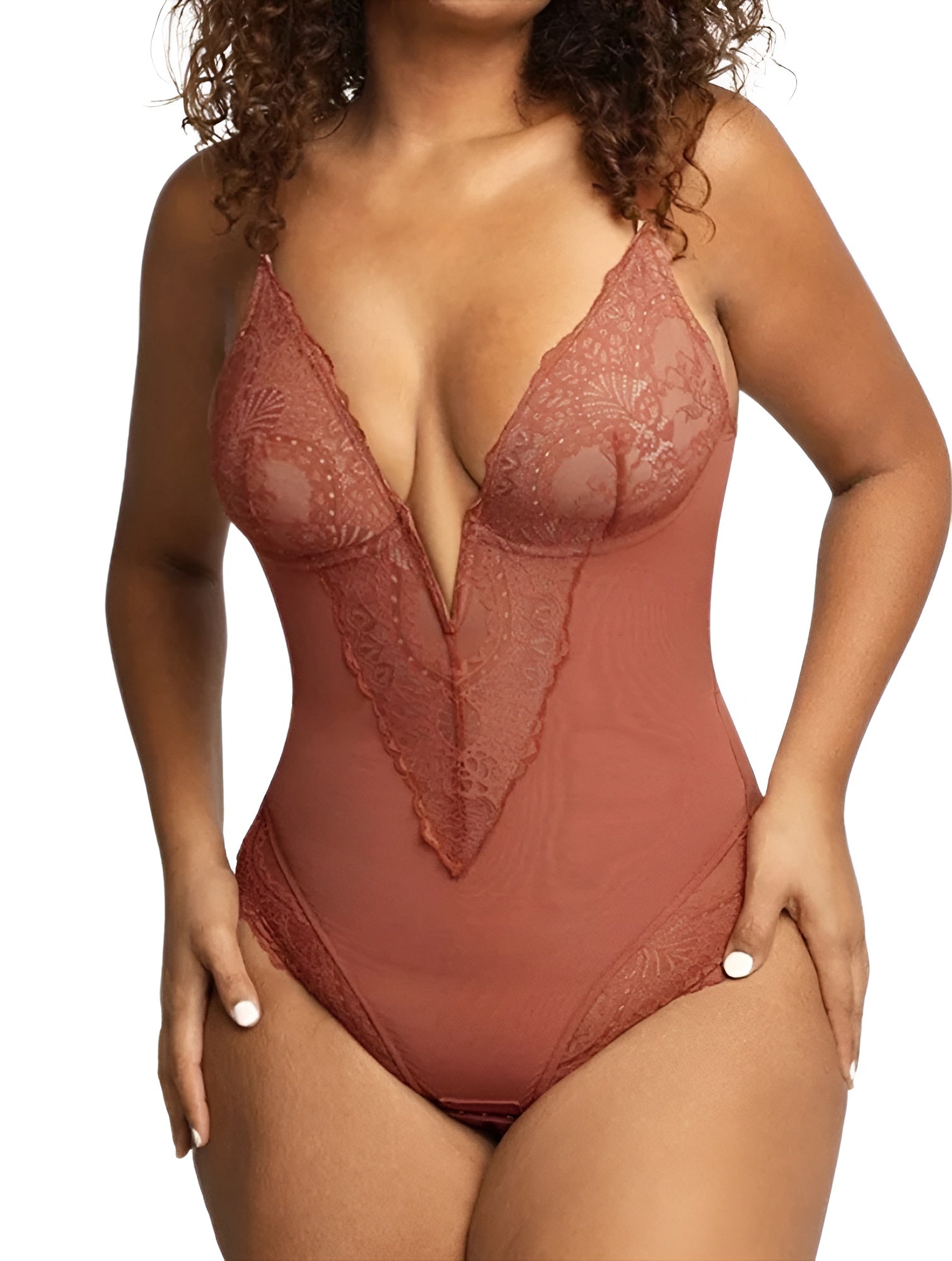 Half Lace Bodysuit