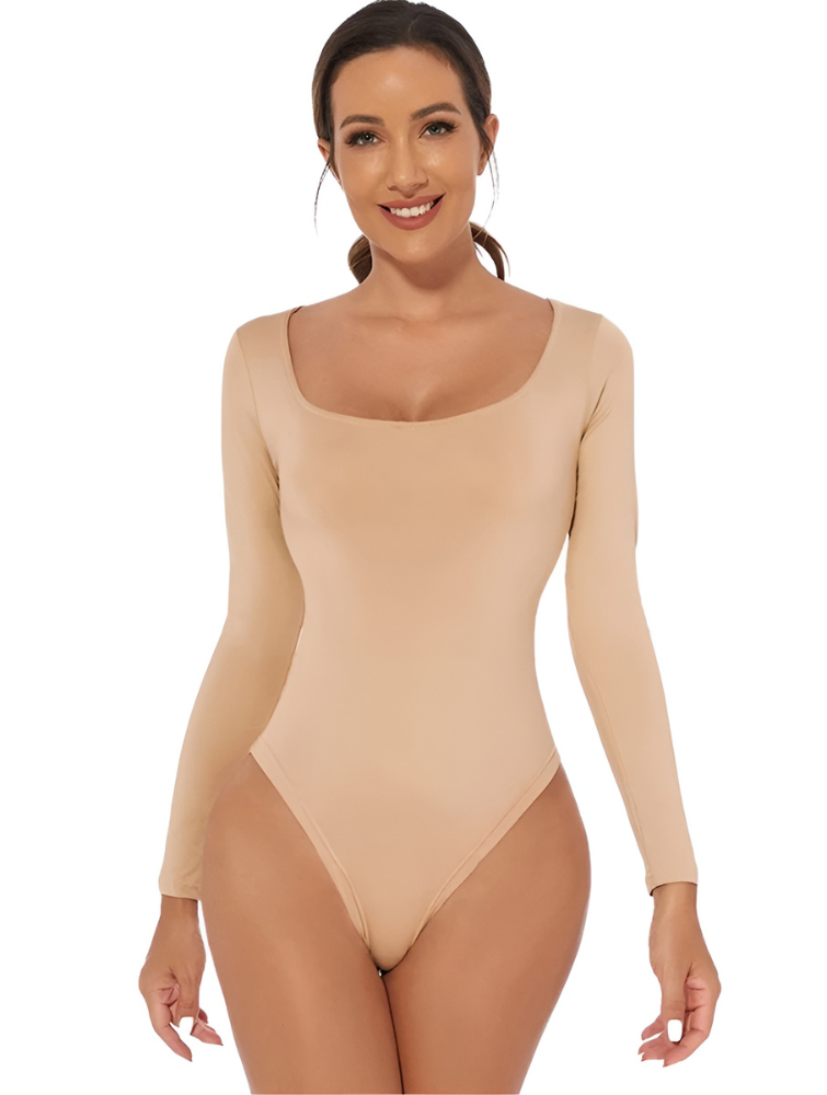 Long Sleeve Thong Bodysuit