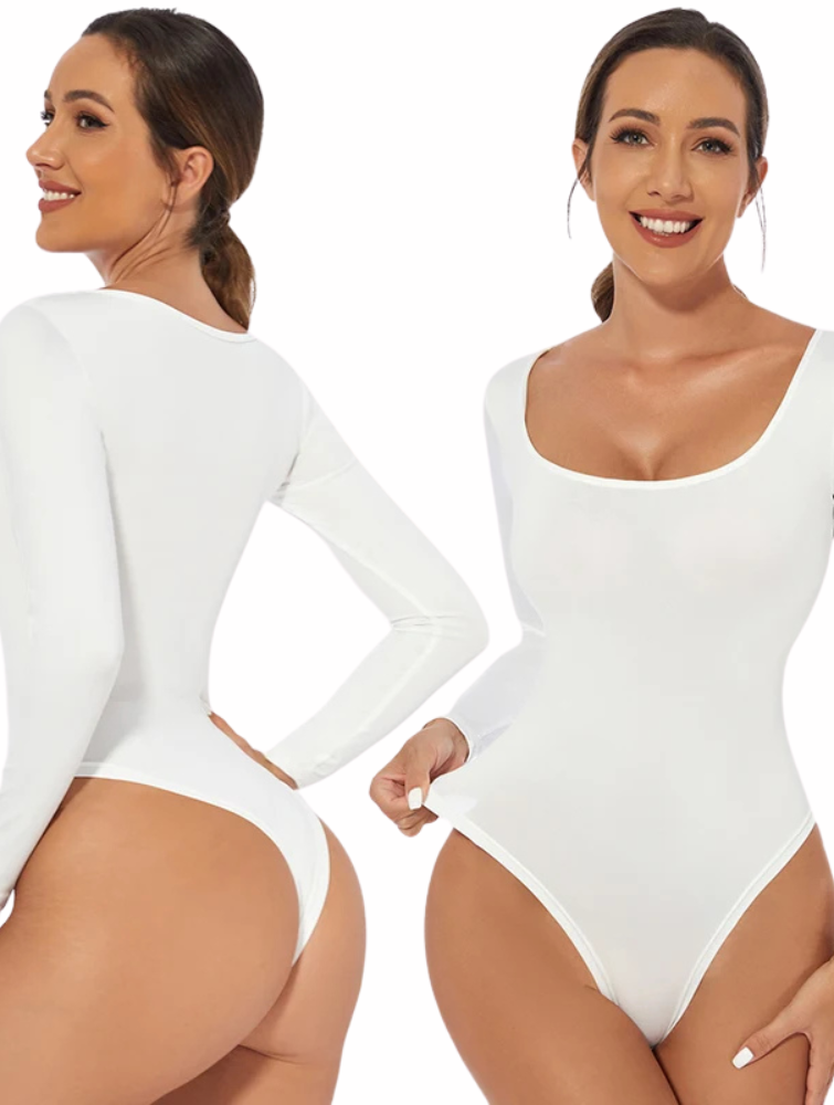 Long Sleeve Thong Bodysuit