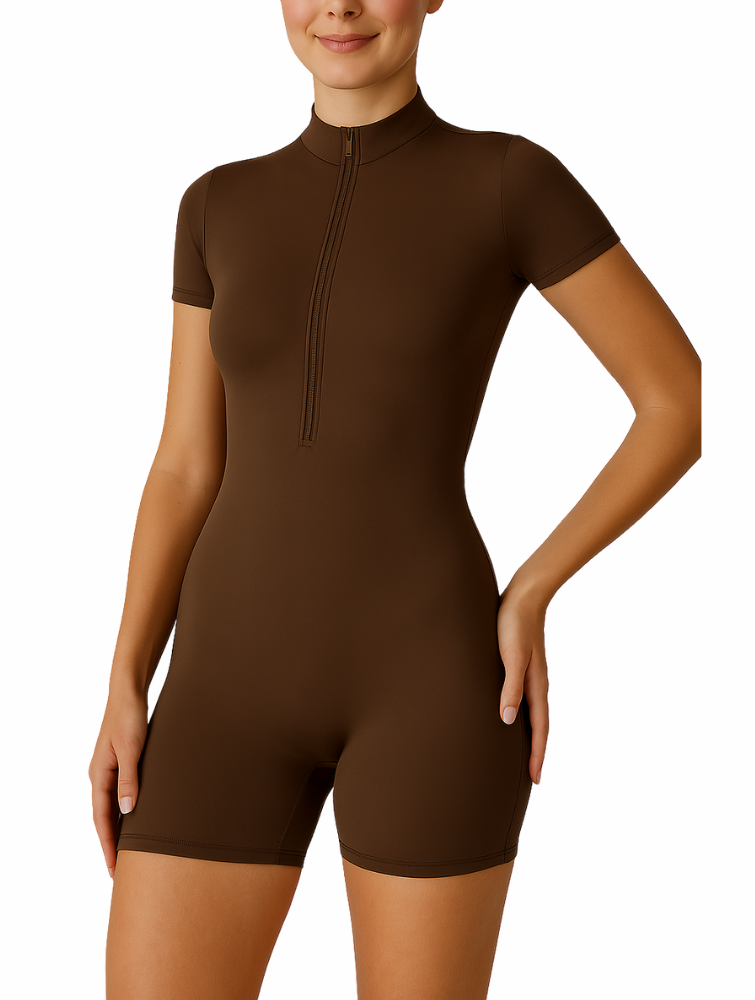 Cloudy Zip Up Romper