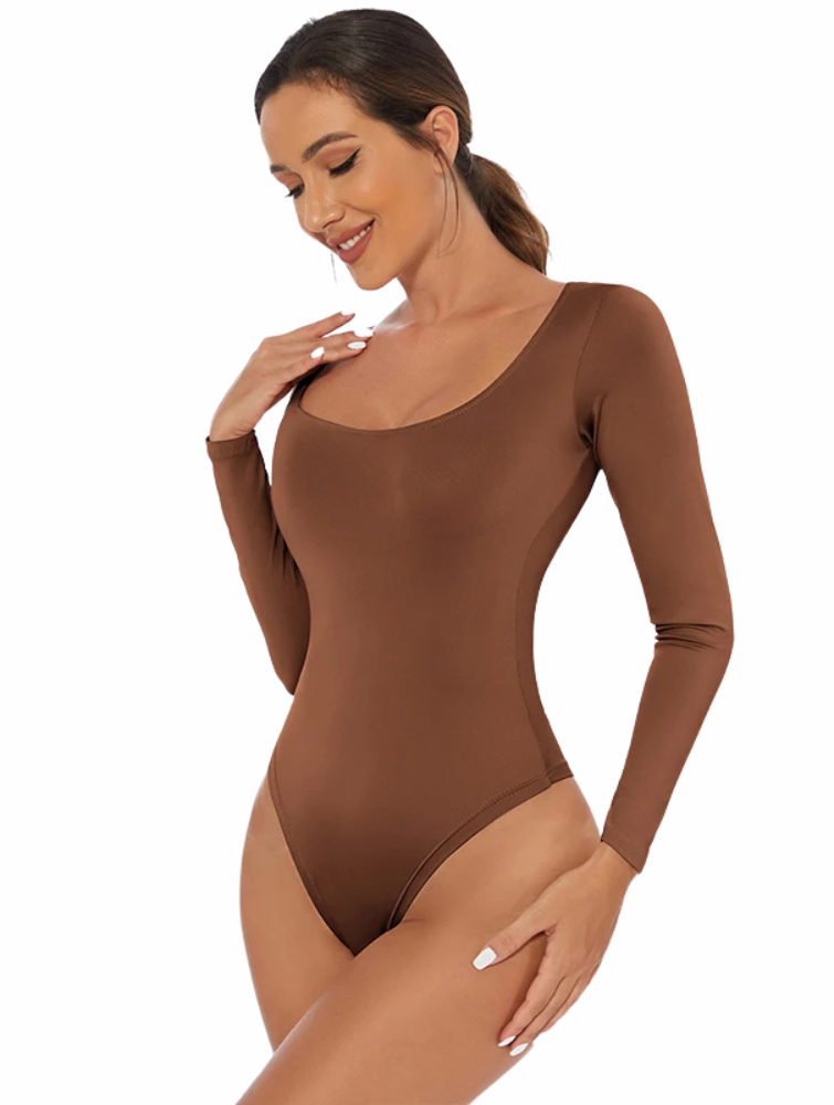 Long Sleeve Thong Bodysuit