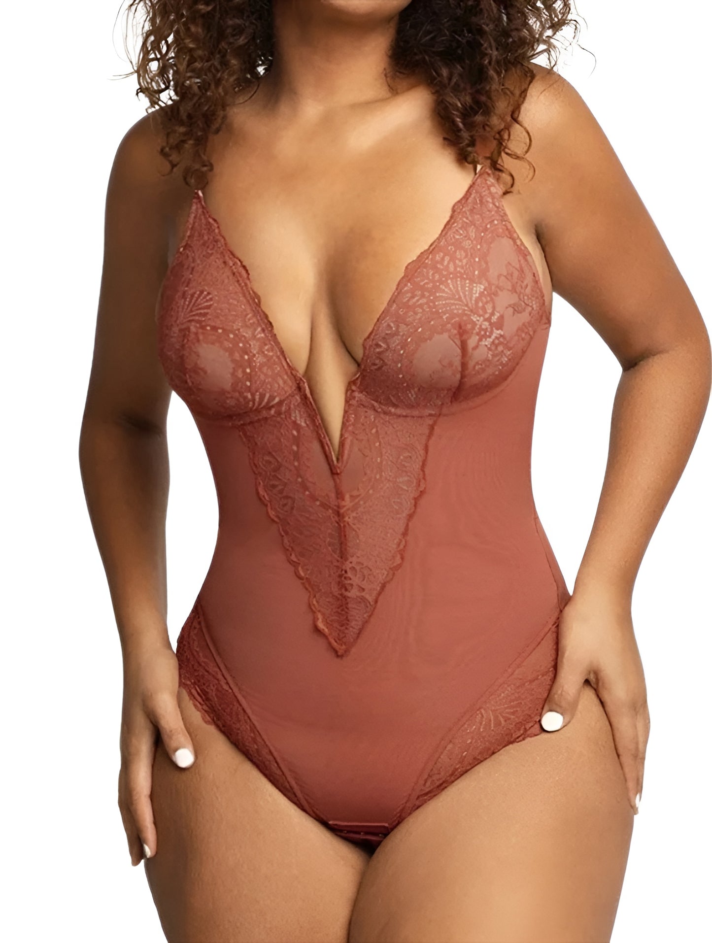 Half Lace Bodysuit